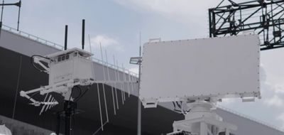 A large fabricated steel structure outdoors